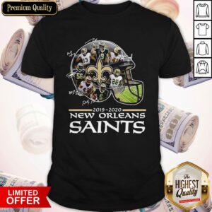 Top New Orleans Saints 2019-2020 Team Player Signatures Shirt