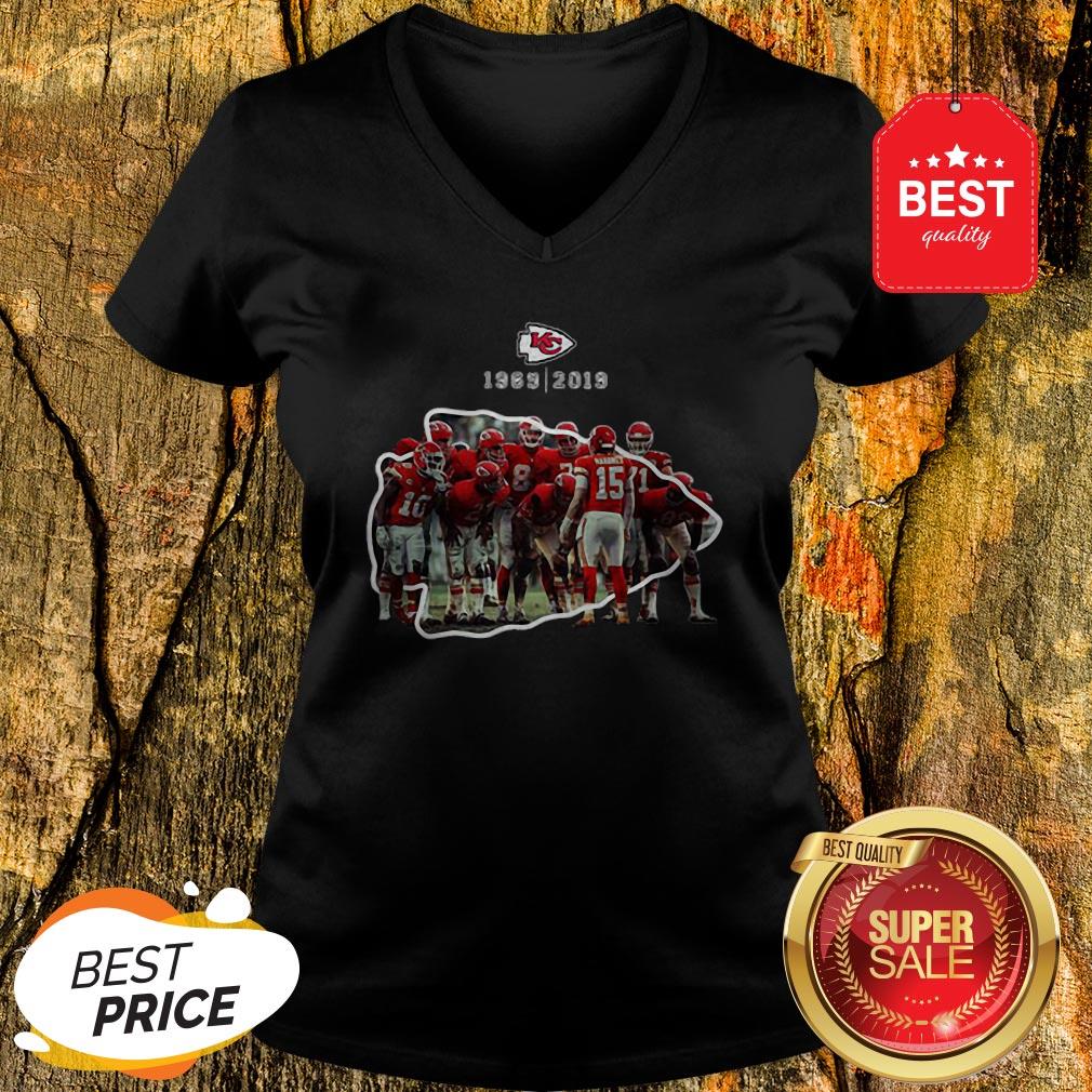 Official Logo Kansas City Chiefs Team Player 1969 2019 Shirt