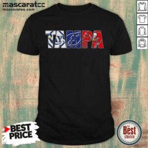 Awesome Tampa Bay Rays Tampa Bay Lightning And Tampa Bay Buccaneers Shirt
