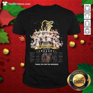 Nice Baltimore Orioles 66th Anniversary 1954 2020 Thank You For The Memories Signatures Shirt