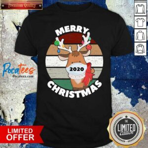 Funny Merry Christmas 2020 Reindeer Wear Mask Vintage Shirt