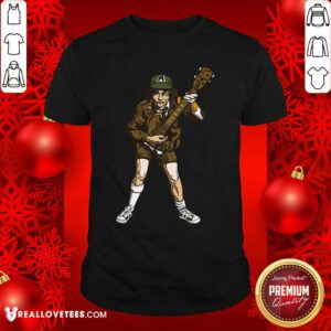 Pro AC DC Collectible Handpicked 2017 FiGPiN Angus Young High Voltage Figure Pin Shirt