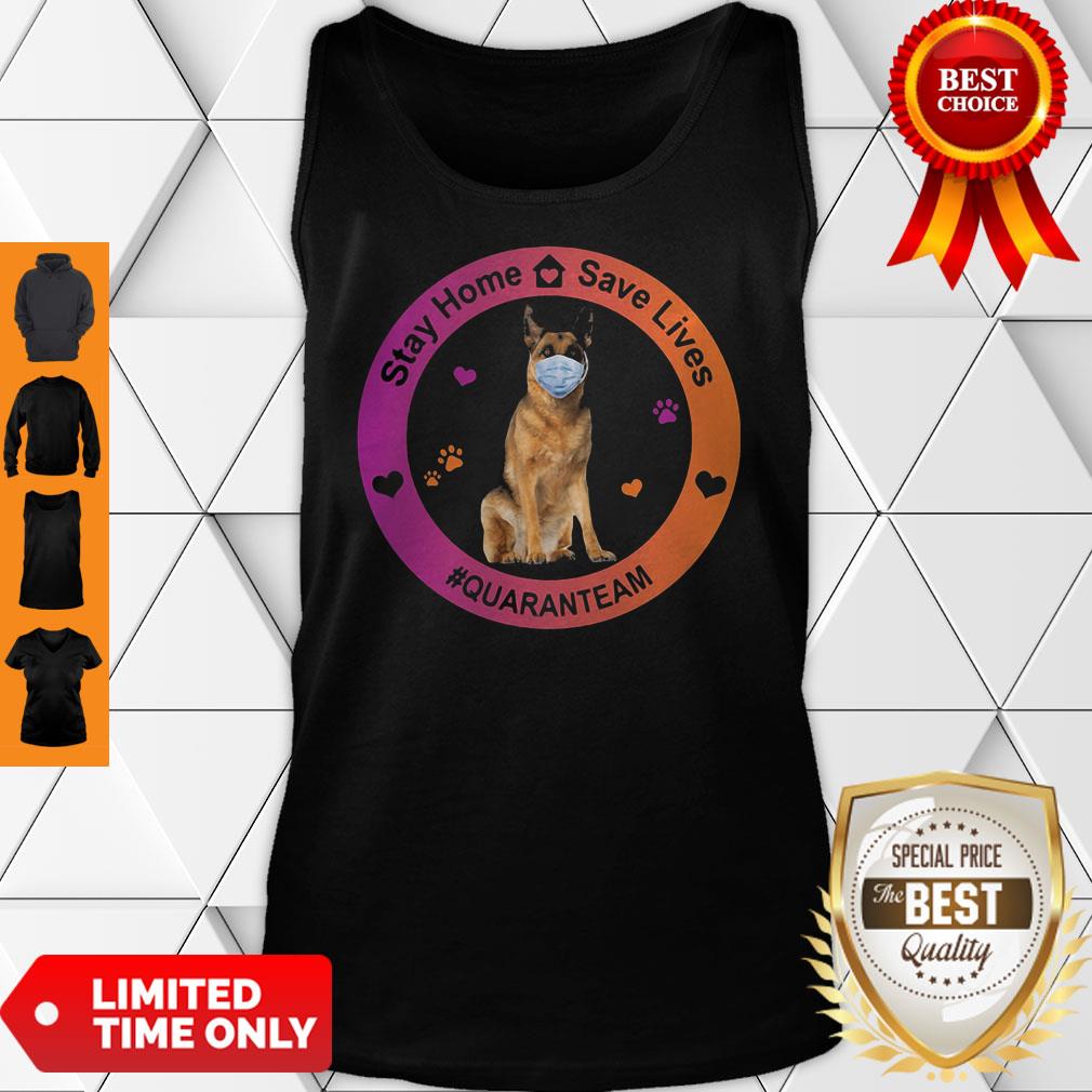 German Shepherd Stay Home Save Lives Quaranteam Covid19 Shirt
