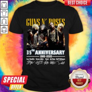 Top Guns N’ Roses 35th Anniversary 1985 2020 Signatures Shirt