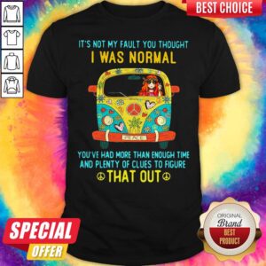 It's Not My Fault You Thought I Was Normal You've Had More Than Enough Time And Plenty Of Clues To Figure That Out Shirt