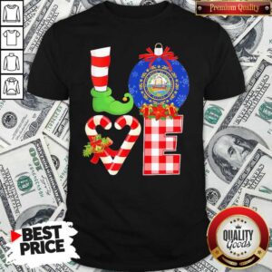 Good Elf Love Seal Of The State Of Hampshire 1776 Christmas Shirt