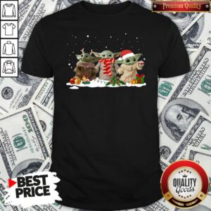 Hot Three Baby Yoda Christmas Shirt