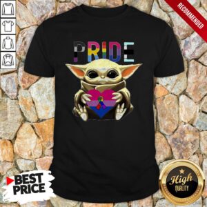 LGBT Pride Baby Yoda Hug Breast Cancer Awareness 4th Of July Shirt
