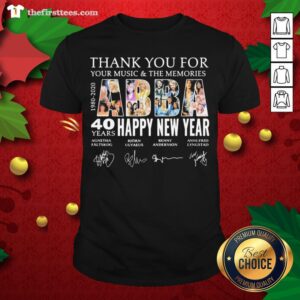 Awesome Abba Happy New Year 40 Years 1980 2020 Signatures Shirt