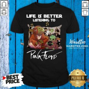 Hot Yoda Life Is Better Listening To Pink Floyd Shirt