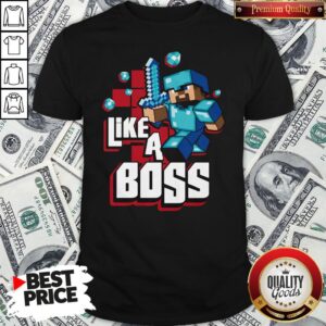 Nice JINX Minecraft Big Boys’ Like A Boss Shirt