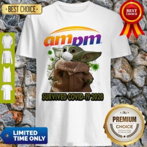 Baby Yoda Mask Am Pm Survived COVID-19 2020 Shirt