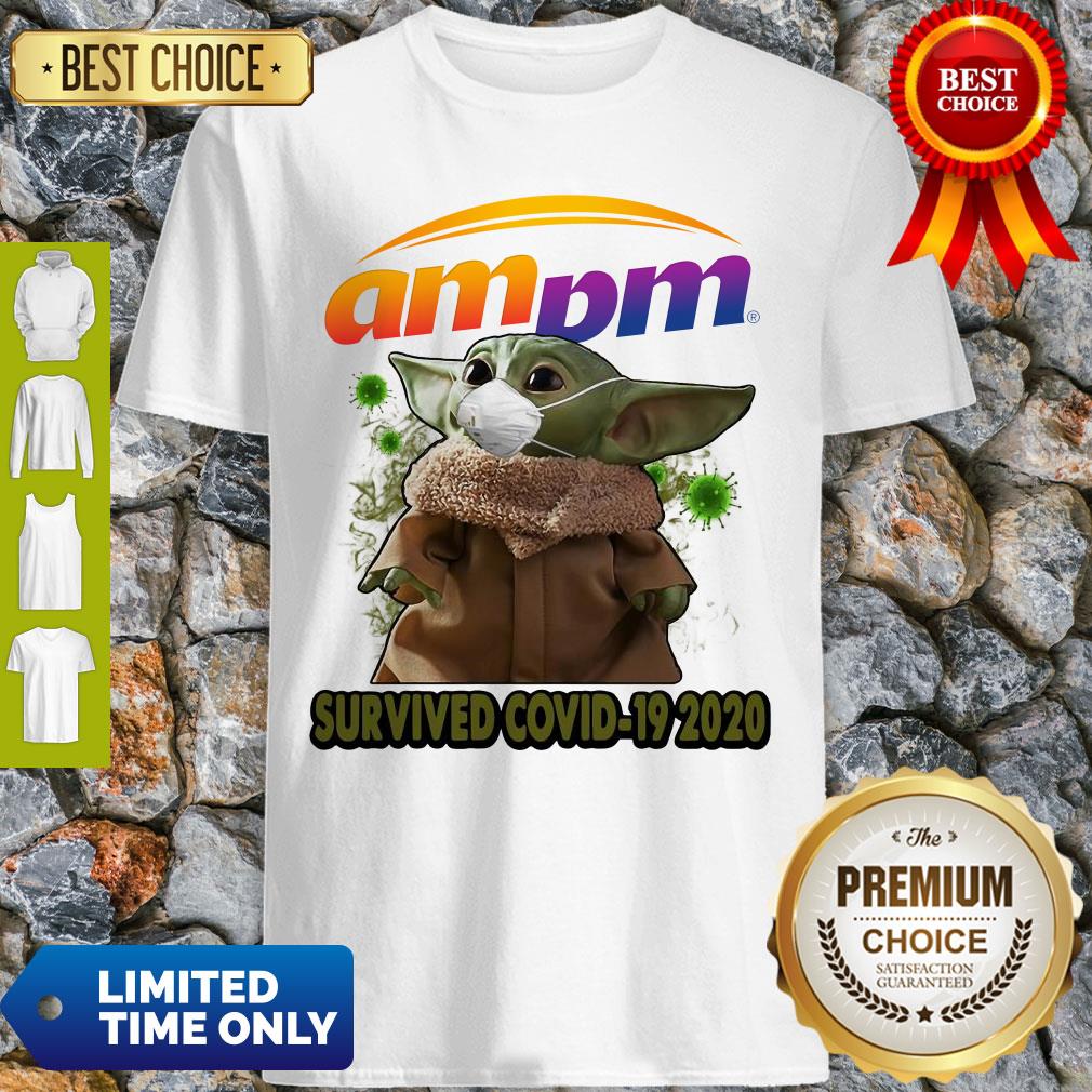 Baby Yoda Mask Am Pm Survived COVID-19 2020 Shirt