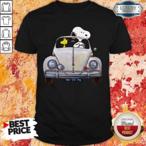 Snoopy And Woodstock Driving 09 09 Mk Shirt