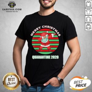 Official Santa Claus Dabbing Face Mask Merry Christmas Quarantine 2020 Vintage Shirt