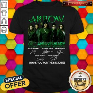 Arrow 08th Anniversary 2012 2020 08 Seasons 162 Episodes Thank You For The Memories Signatures Shirt