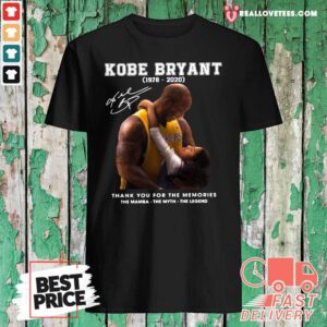 Funny Kobe Bryant 1978 2020 Thank You For The Memories The Mamba The Myth The Legend Signature Shirt