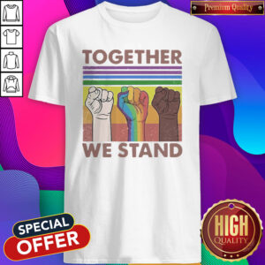 Together We Stand Hand Color Lgbt Pride Vintage Shirt