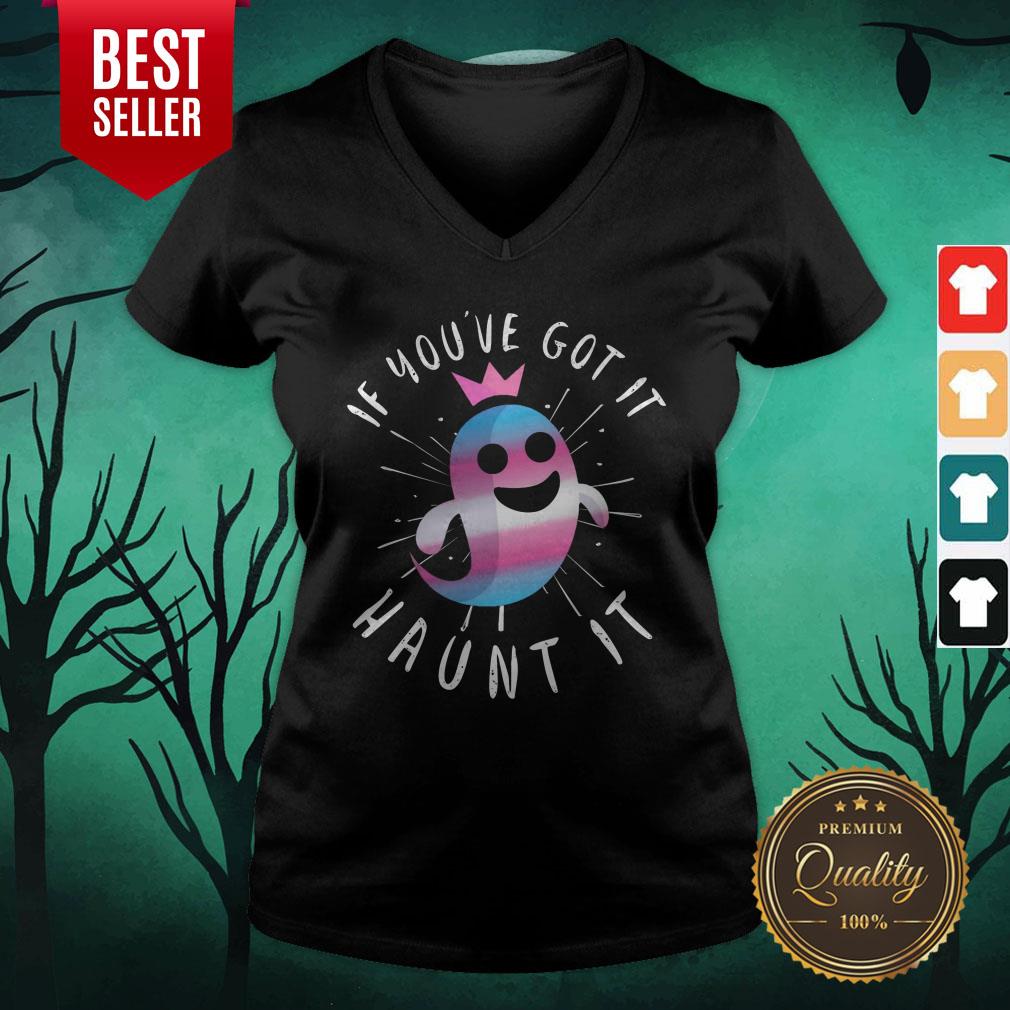Cute Transgender Ghost Funny Halloween Pun Trans Pride Quote Shirt