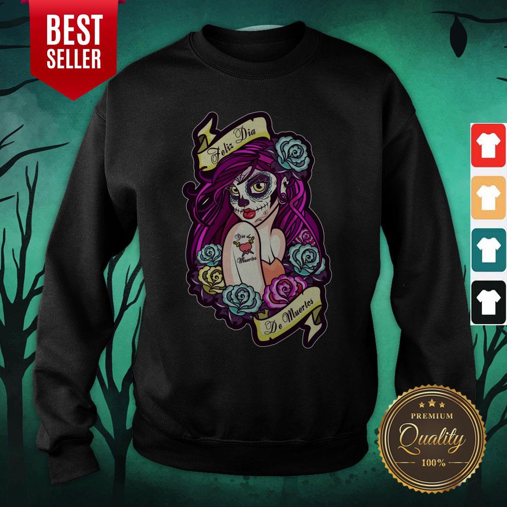 Feliz Dia De Muertos Pin-up Girl Shirt