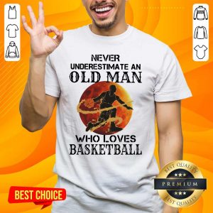 Confident An Old Man Who Loves Basketball 5 Shirt