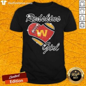 Hot Diamond Heart Washington Redskins Girl Shirt