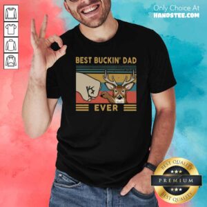 Pretty Reindeer Best Buckin’ Dad Ever Vintage Shirt