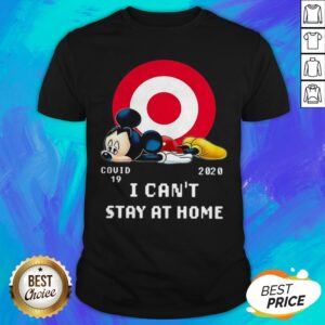 Top Mickey Mouse Circle Covid 19 2020 I Can’t Stay At Home Shirt