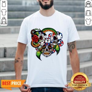 Cracked Candy Skulls Day Of The Dead T-Shirt