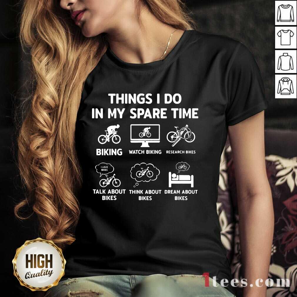 6 Things I Do In My Spare Time Mountain Bike Shirt