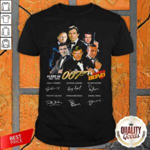 James Bond 50 Years Of 007 1962 2020 Signatures Shirt
