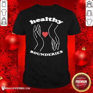 Good Healthy Boundaries Hand Heart Shirt