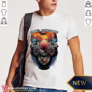 Social Distance Motorcycle Biker Skull 2021 Shirt