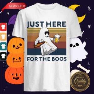 Ghost Beer Just Here For The Boos Vintage Shirt