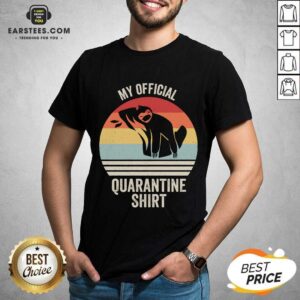 Official My Official Quarantine Sloth Face Mask Vintage Retro Shirt