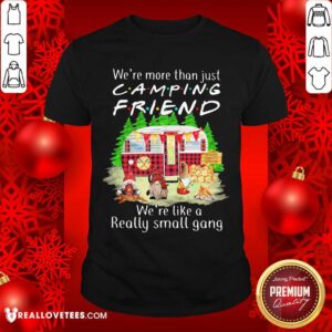 Pro We’re More Than Just Camping Friend We’re Like A Really Small Gang Gnome Xmas Shirt