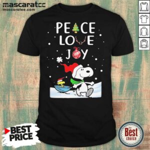 Funny Snoopy Peace Love Joy Christmas 2021 Shirt