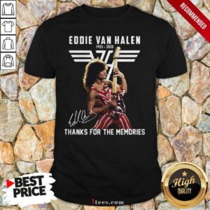 Eddie Van Halen Thank For The Memories Signature Shirt