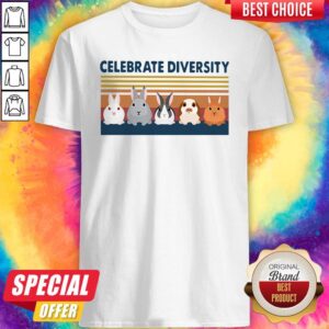 Awesome Bunny Celebrate Diversity Vintage Shirt