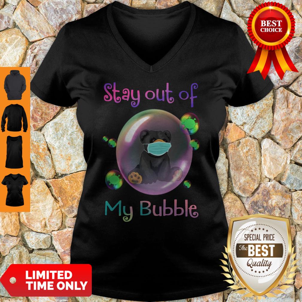 Funny Bear Face Mask Stay Out Of My Bubble Shirt