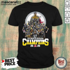 Cute Pittsburgh Steelers 2020 Afc North Division Champions Signatures 2020 Shirt