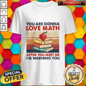 You Are Gonna Love Math After You Meet Me I'm Warning You Vintage Shirt
