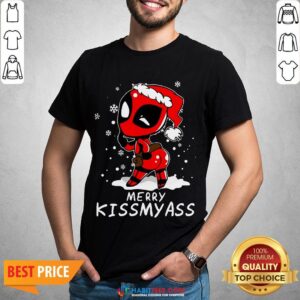 Super Deadpool Merry Kiss My ass Christmas Shirt