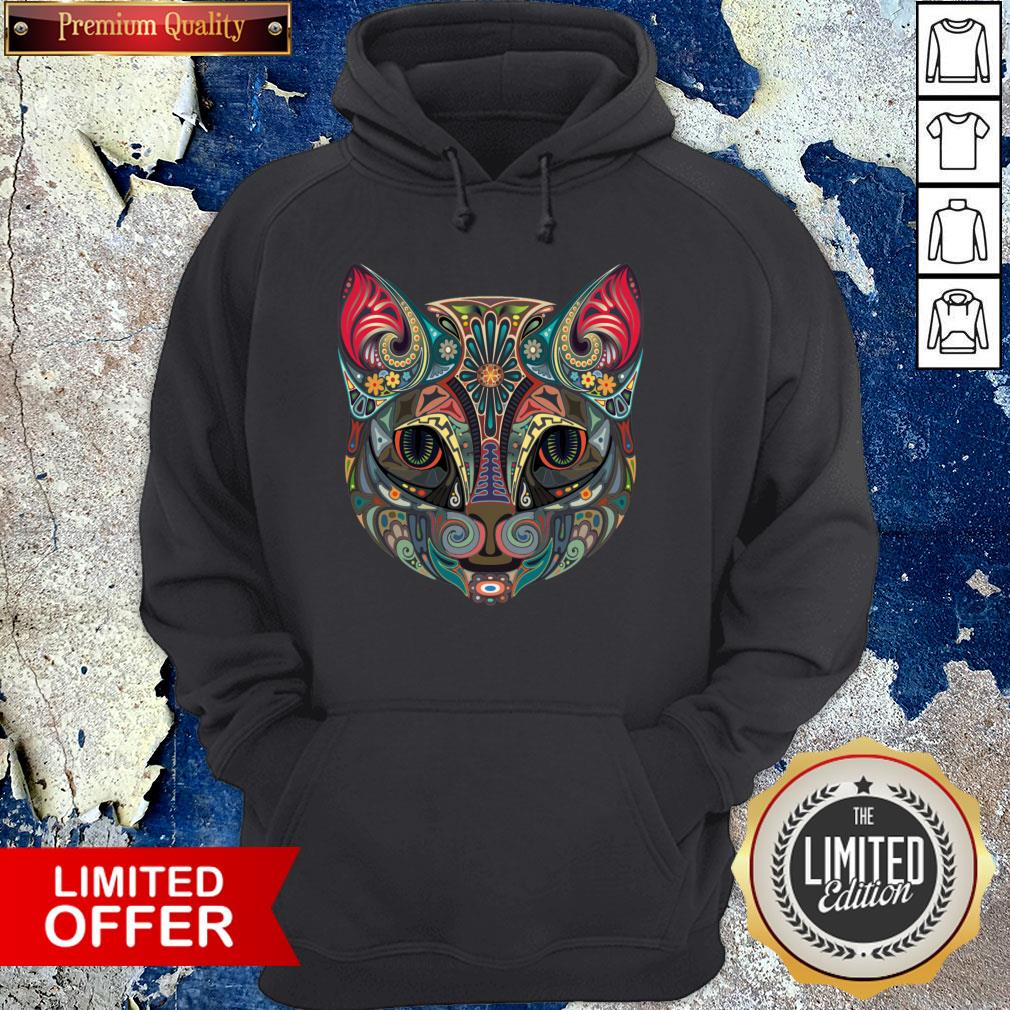 Cat Sugar Skull Dia De Los Muertos Day Of The Dead Shirt