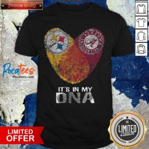 Nice Steelers Alabama Crimsontide It’s In My DNA Heart Fingerprints Shirt
