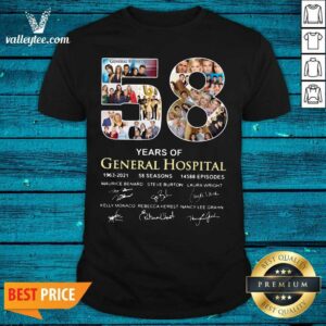 Great 58 Years Of General Hospital 1963 2021 58 Seasons 14588 Episodes Signatures Shirt