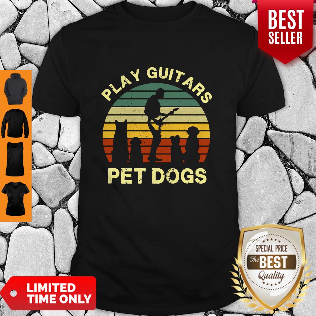 Top Play Guitars Player Pet Dogs Funny Gift For Dog Lovers Shirt