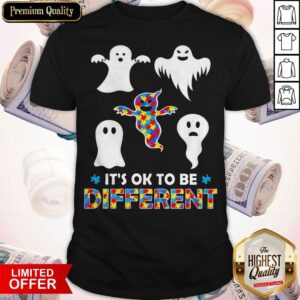 Official It's OK To Be Different Ghost Halloween Shirt