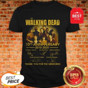 The Walking Dead Character 10th Anniversary 2010-2020 Signatures Shirt