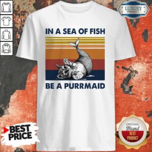 Cat In A Sea Of Fish Be A Purrmaid Vintage Shirt